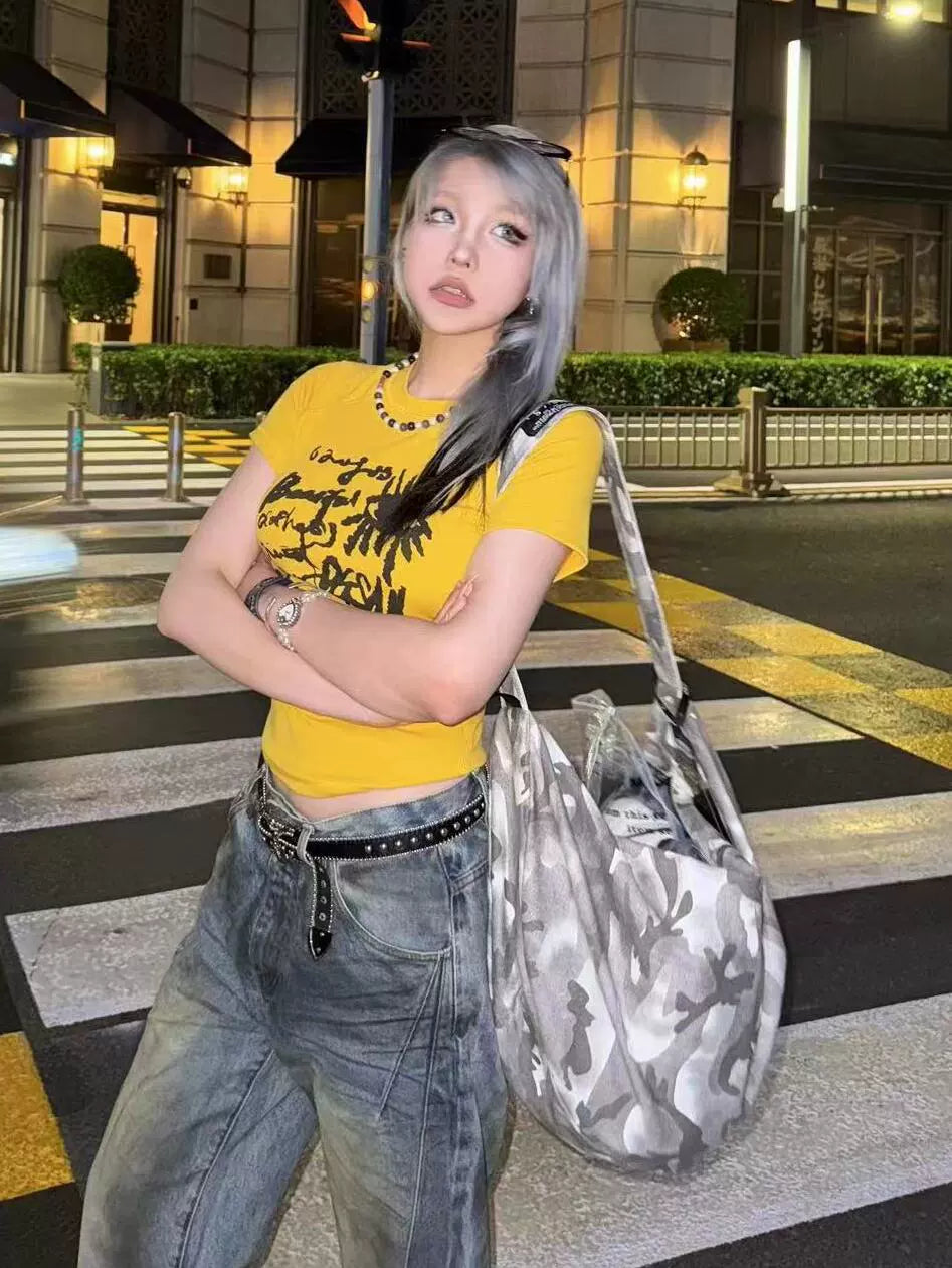DETW24SS custom camouflage fabric integrated large-capacity pose backpack