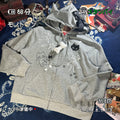 ALOHA Pendant Cat Ear Hooded Fleece Couple Coat