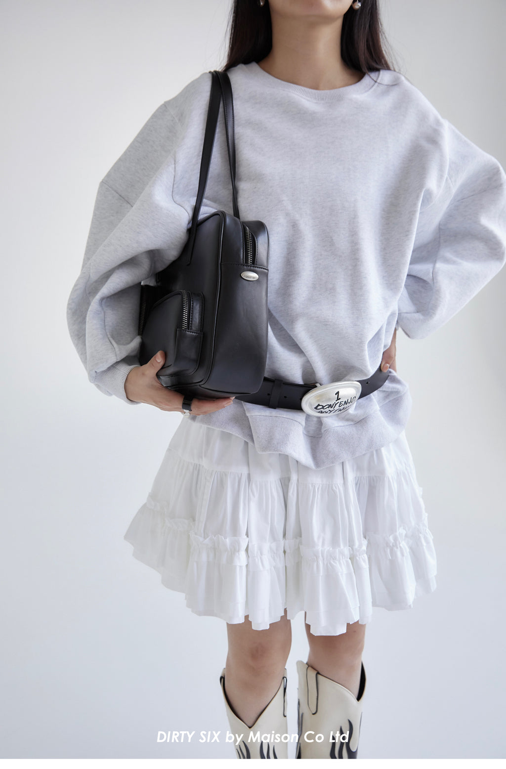 DirtySix Pierre Cow Split Leather Toast Bag