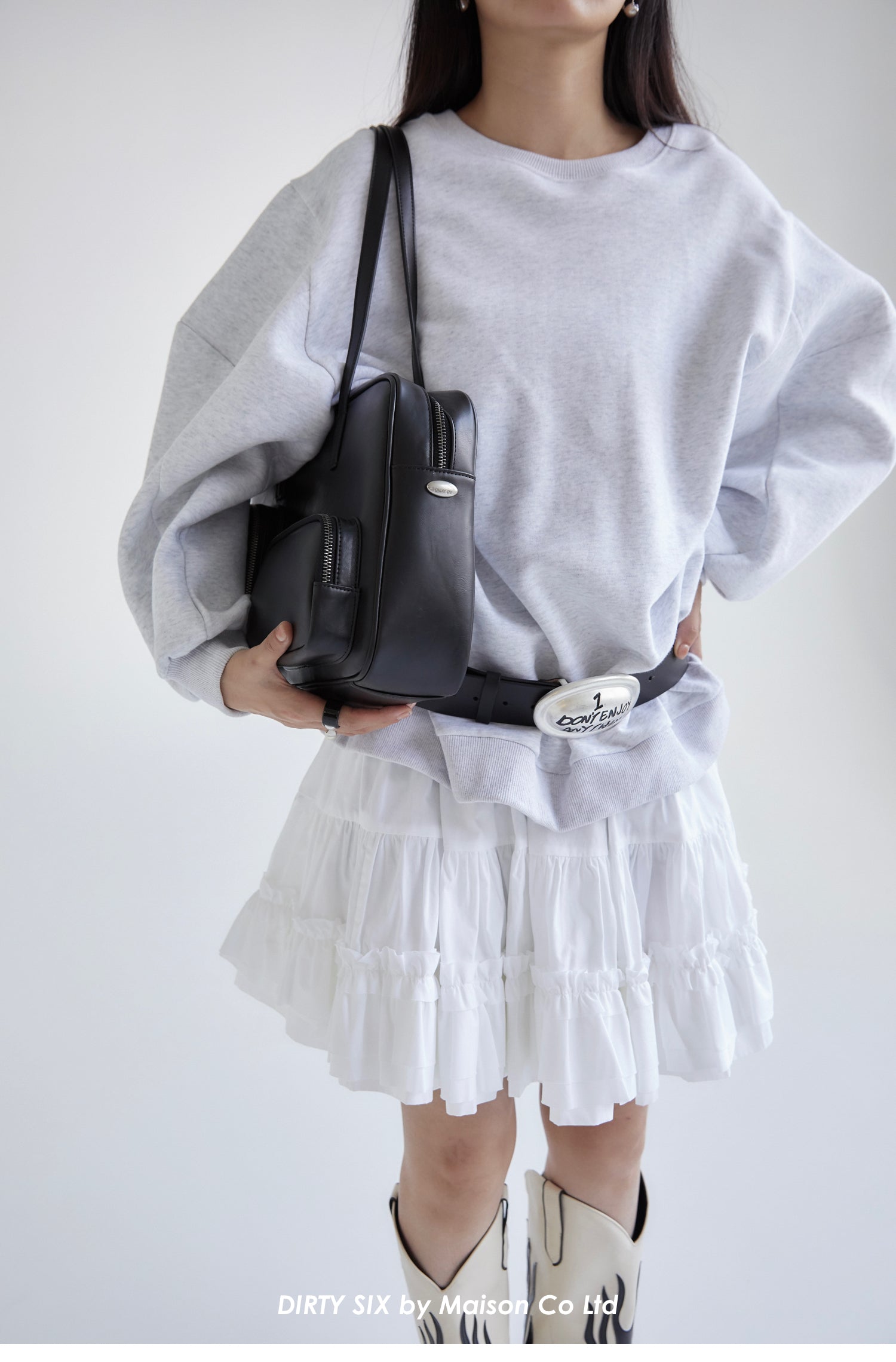 DirtySix Pierre Cow Split Leather Toast Bag