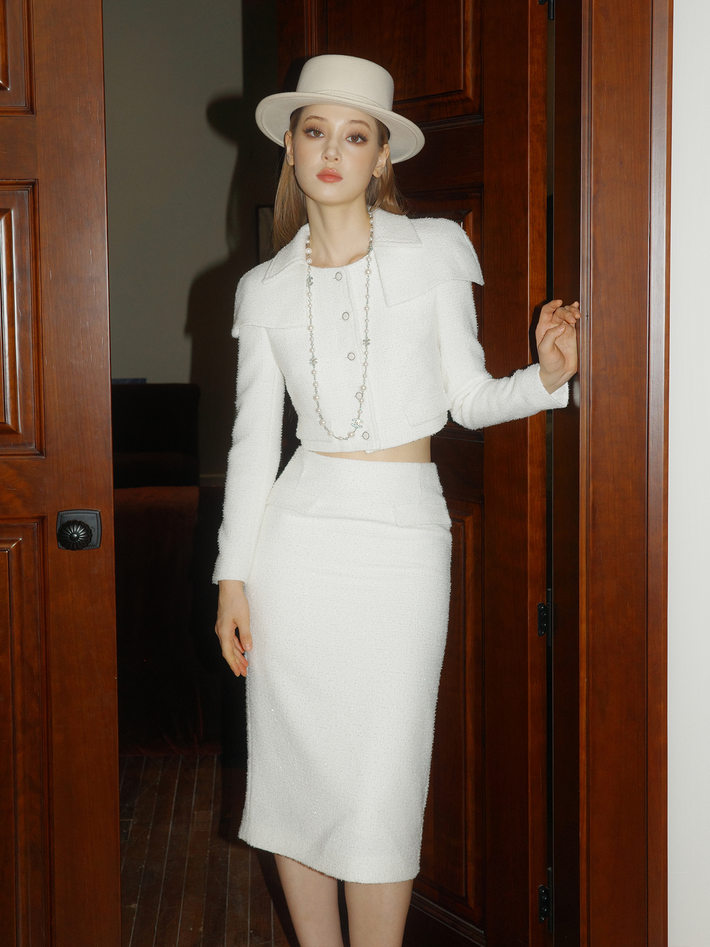FINDYAWINGS Temperament Medium and Long Skirt Set