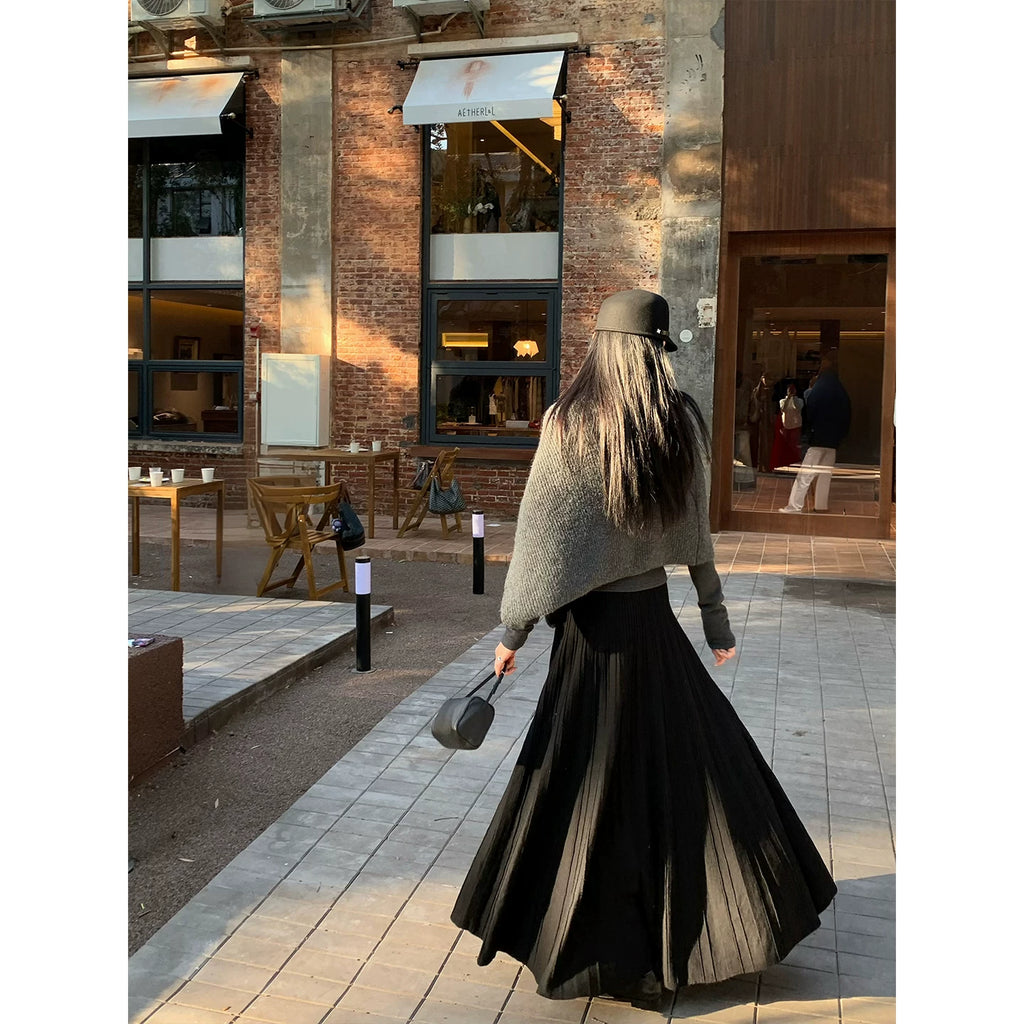 YOUNG KYLIN Slim Pleated Skirt