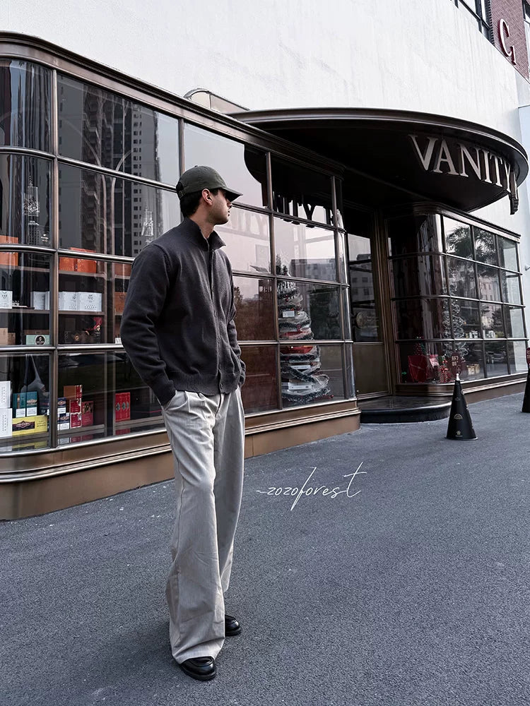 ZOZOFOREST Hourglass Stand-up Collar Thermal Sweater