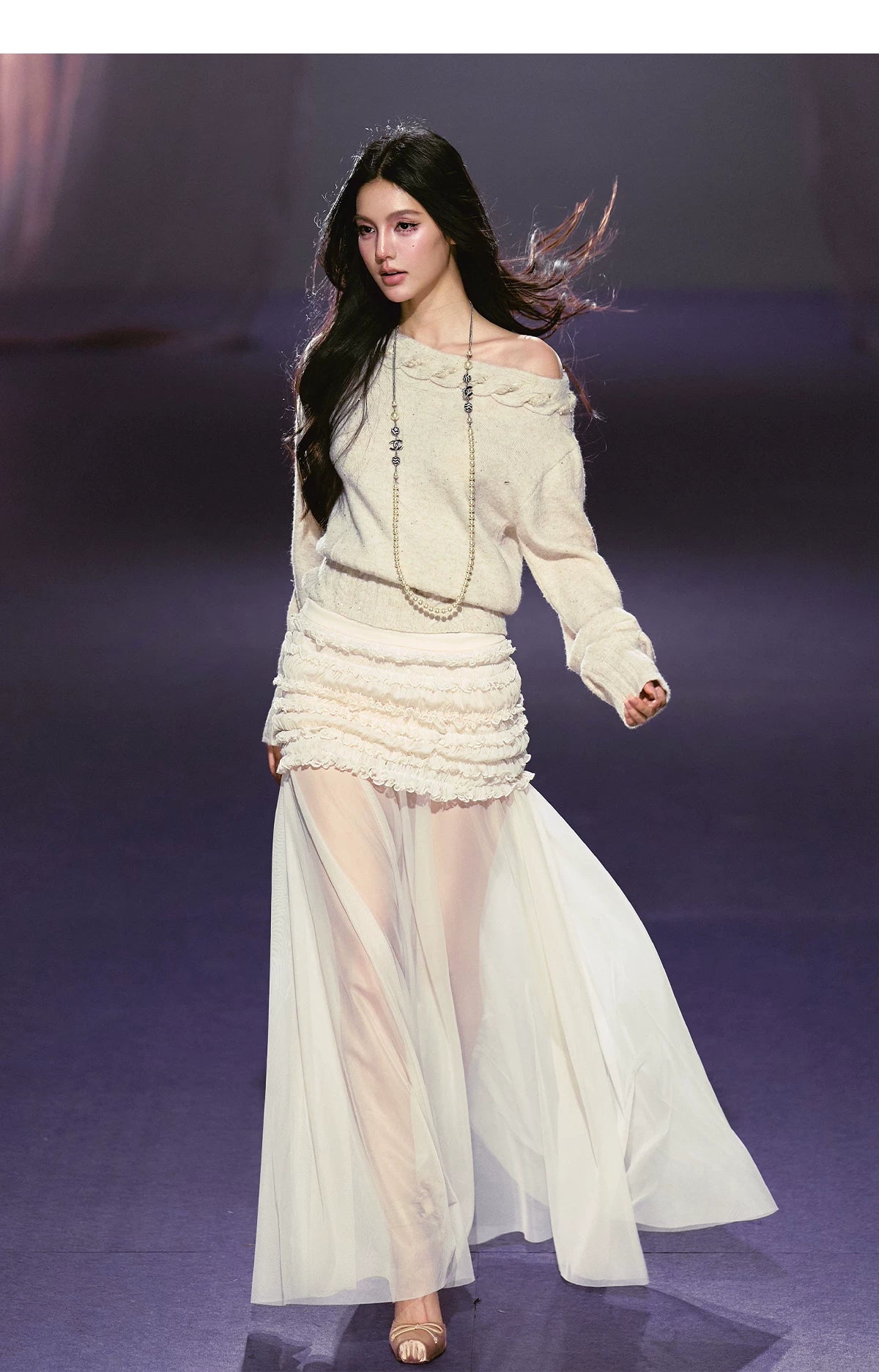 AGAM Lazy Waist and Thin Knitted Sweater