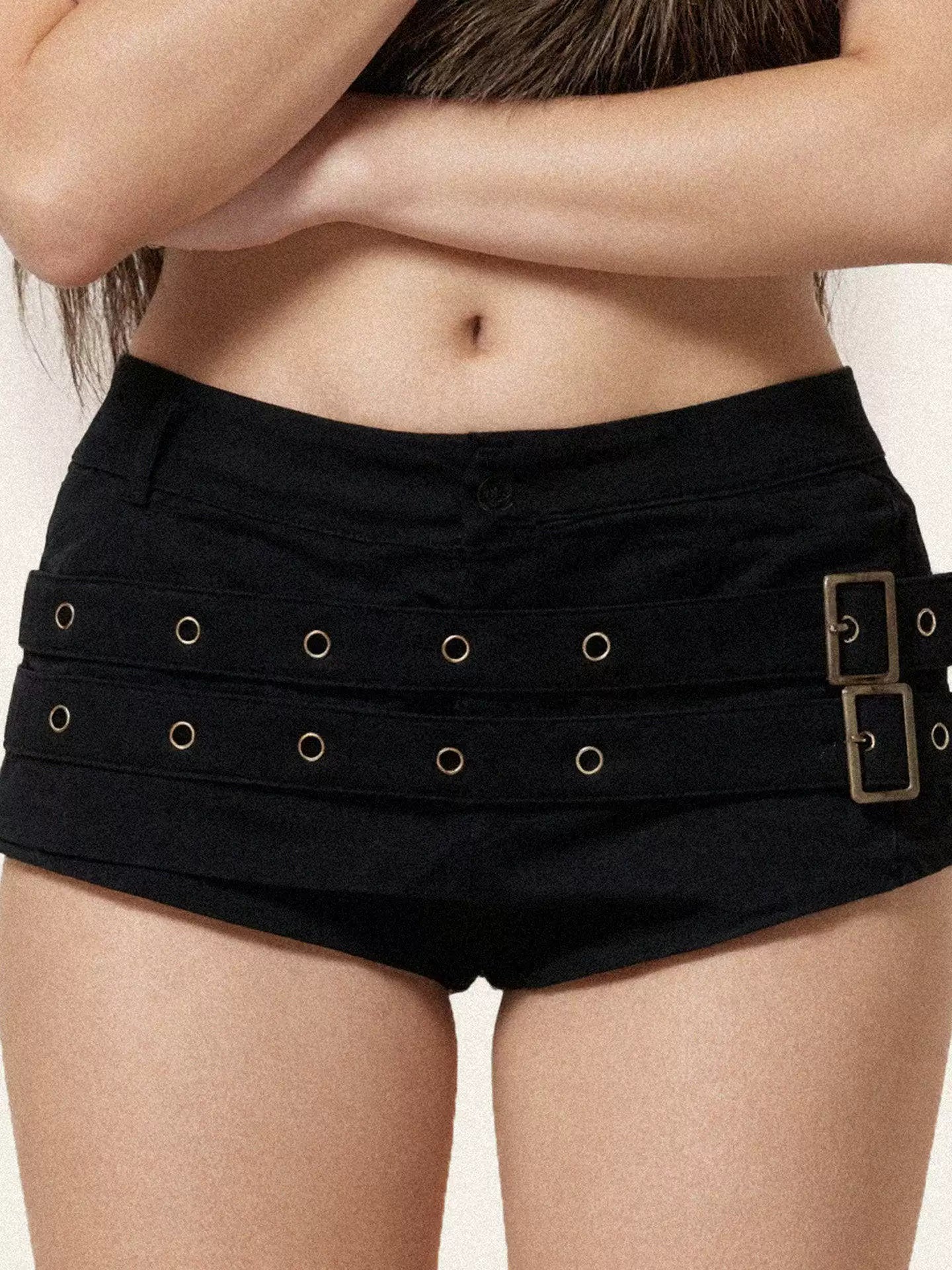 FUNOFF Retro Slim-fit Low-rise Shorts