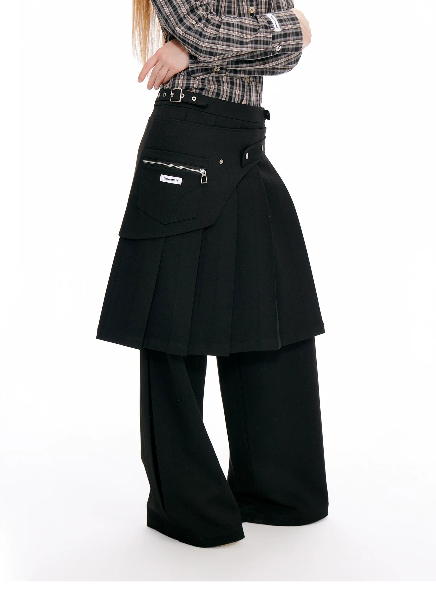 JIKOO Retro Loose Straight Culottes