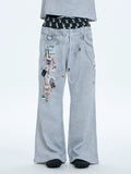 DND4DES Double Waist Bikini Digital Printing Loose Micro Sweatpants