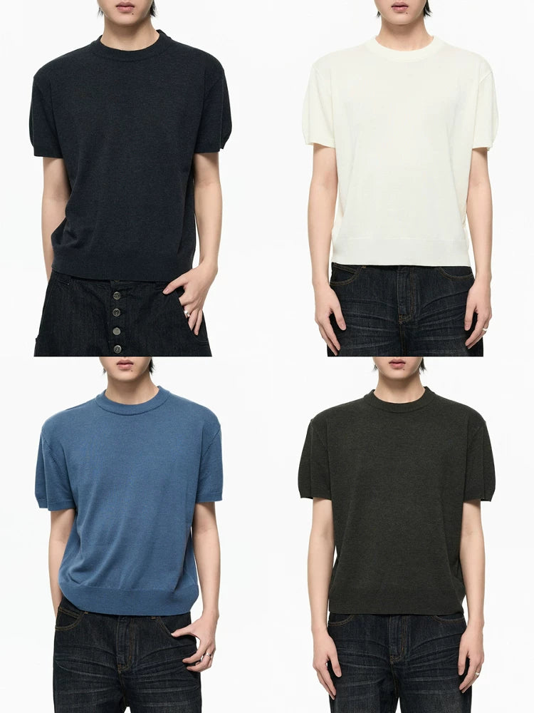 Borrowed Project Casual Knitting Washed Tee