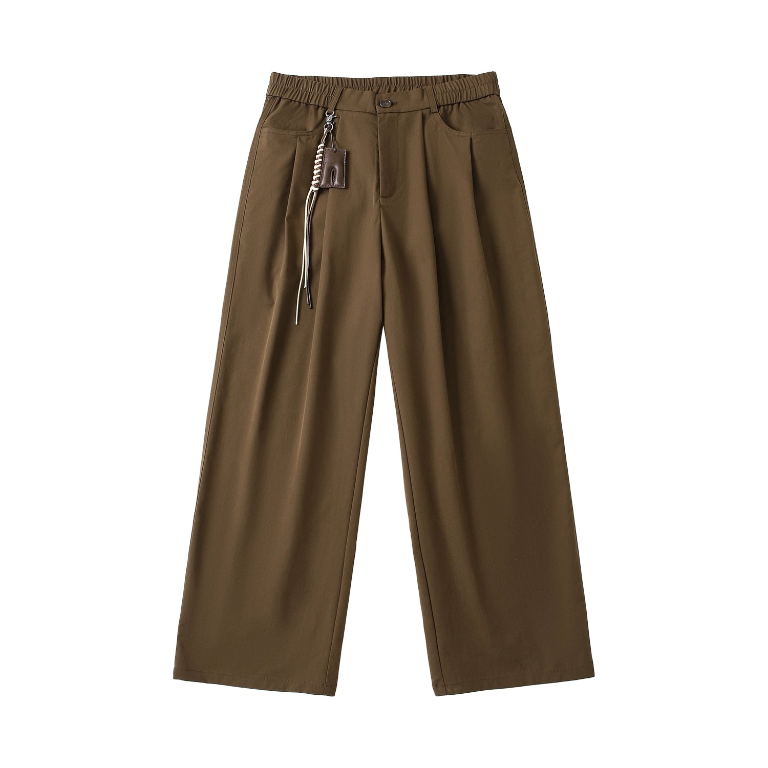 LR MADE Tencel Straight Casual Trousers