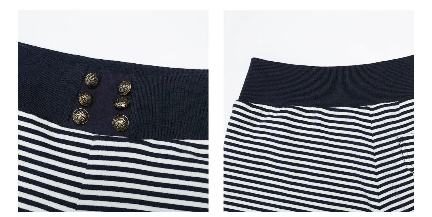 Audwyn Vintage Splicing Pocket Low Waist Straight Pants