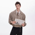 CHOR Minimalist Striped Fake Two-piece Shirt
