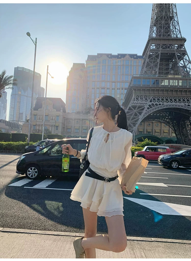 YOUNG KYLIN Temperament Waist Dress