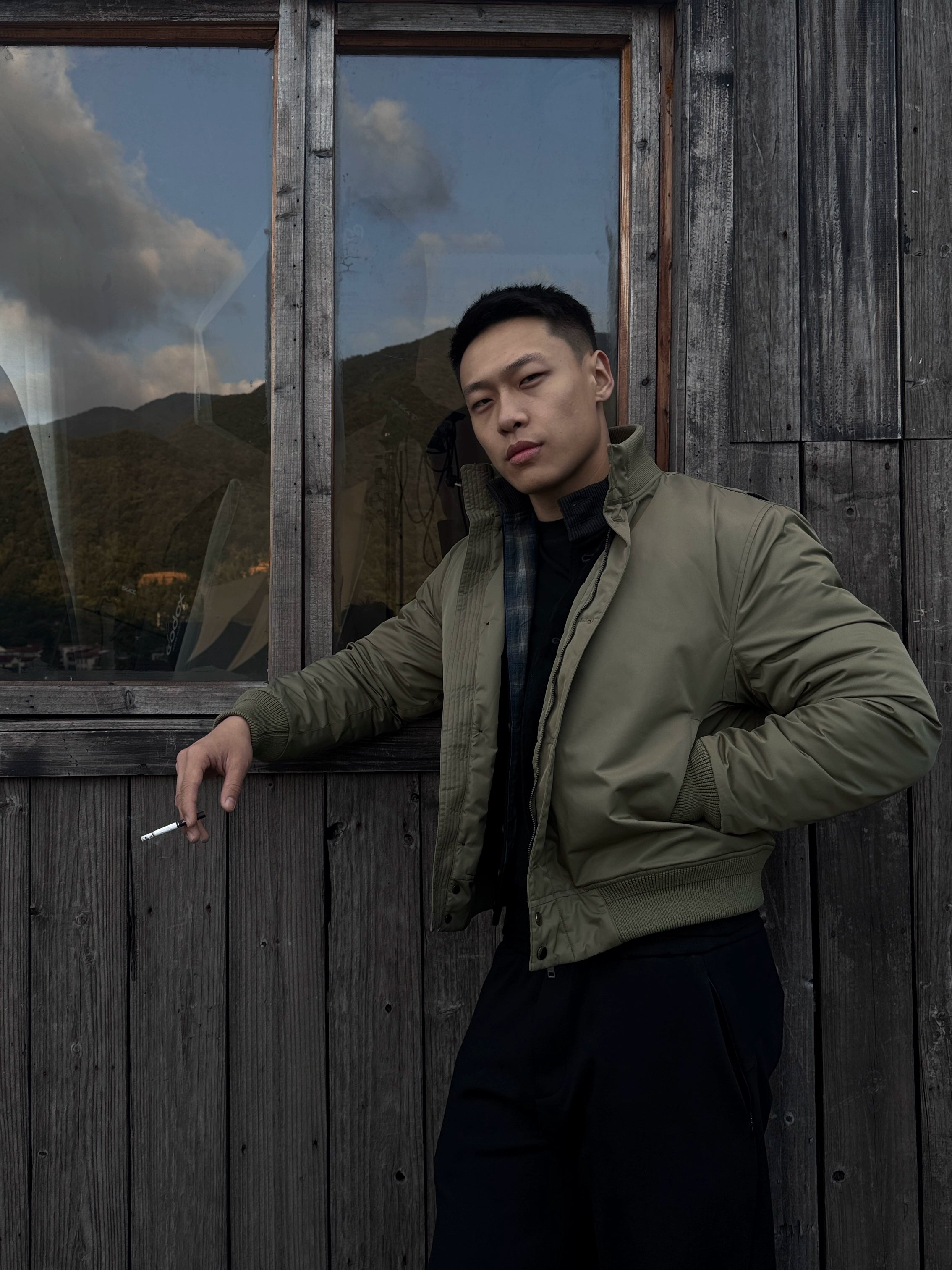 GTAL Stand-up Collar Thermal Printed Jacket