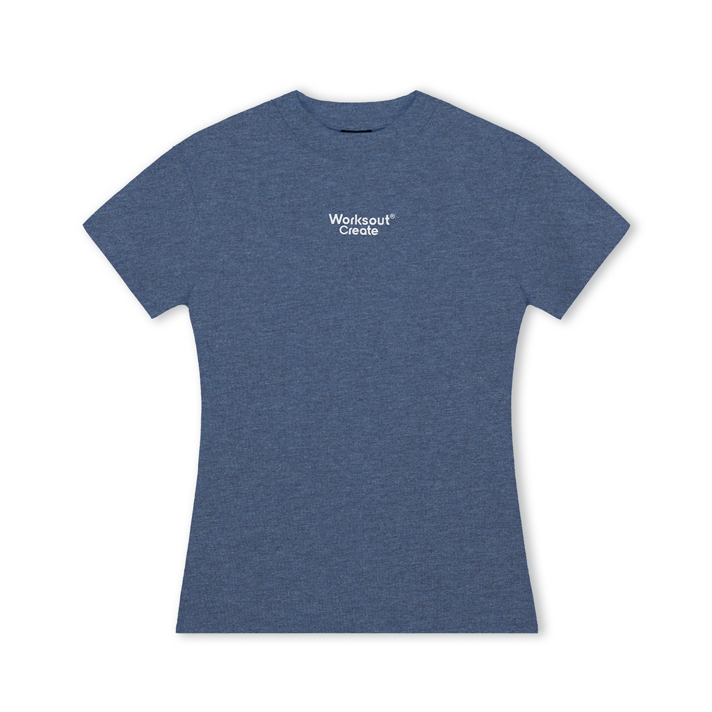 NICEBAD Flower Yarn Slogan Front Shoulder Tee