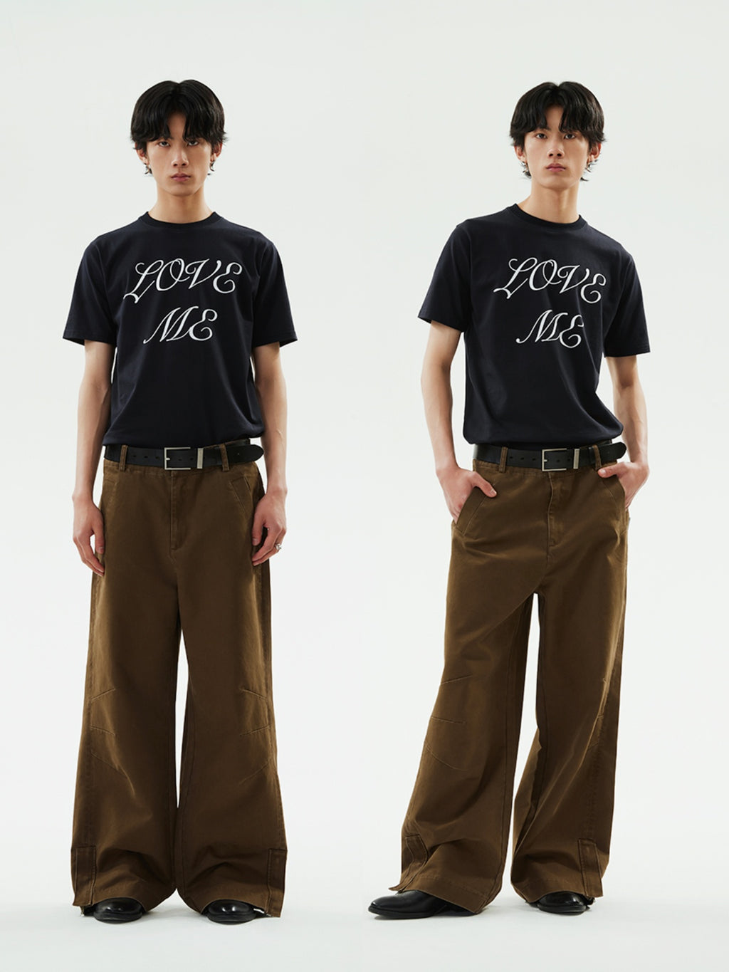 FUNKYFUN LOVE ME Printed Crew Neck TEE