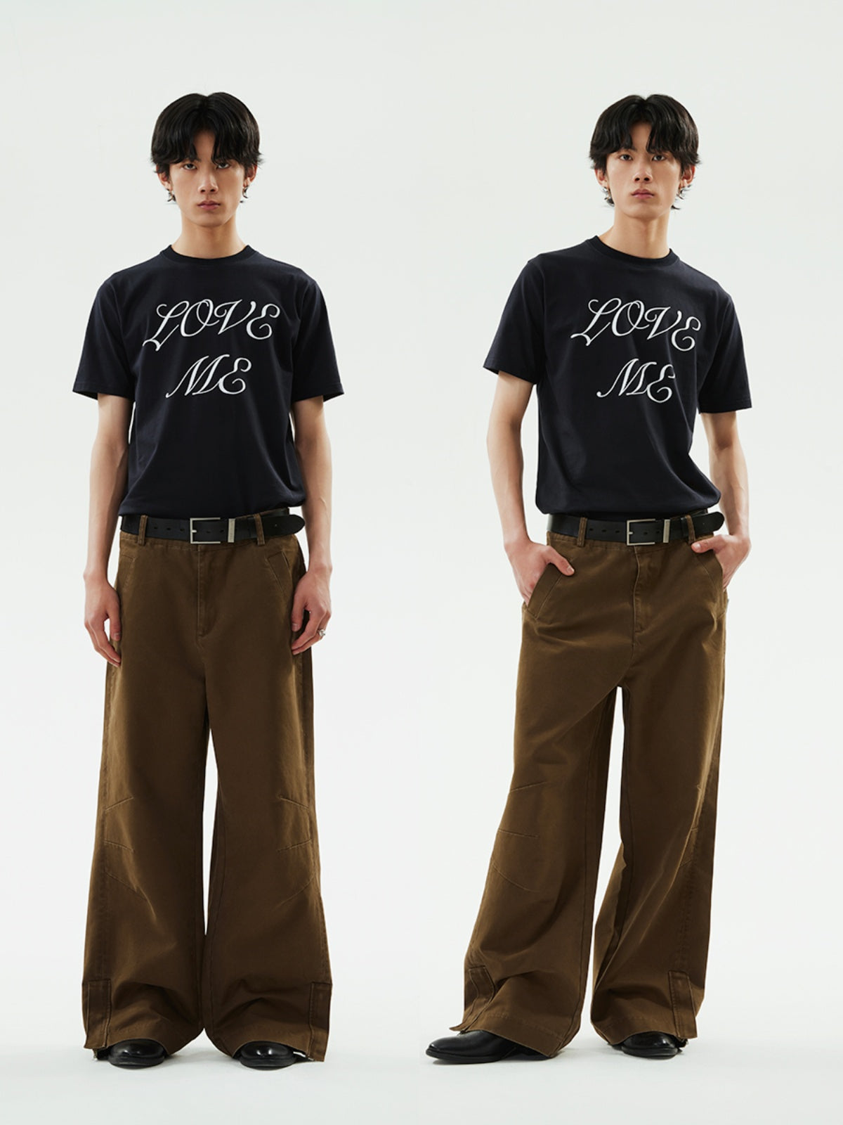 FUNKYFUN LOVE ME Printed Crew Neck TEE