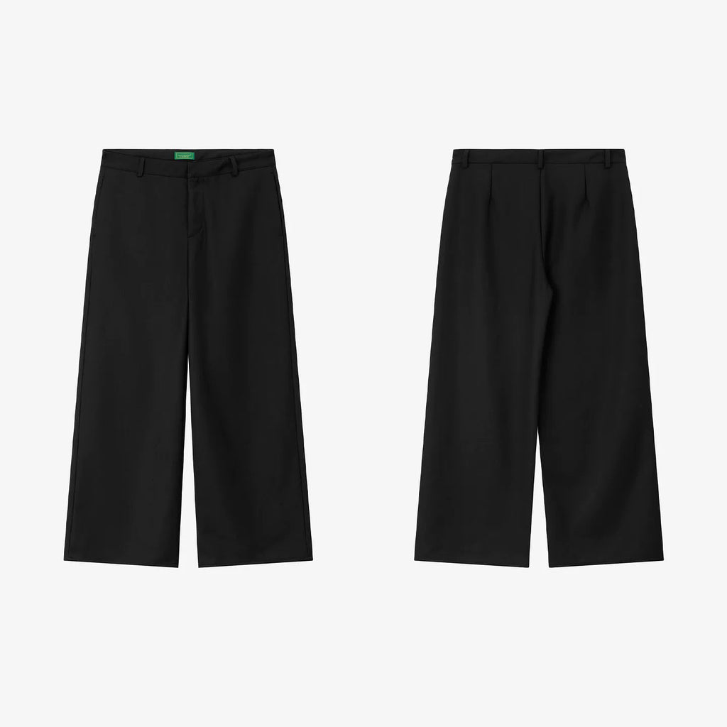 NO LOGO 600g Structured Straight-Leg Trousers