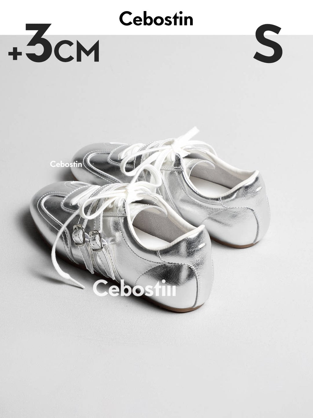 Cebostin First Layer Cowhide Heightening Casual Shoes