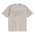Loopsoon Chest Made Old Overlapping Print Versatile Tee