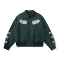 BURNIN Reflective Strip Flame Logo Temperament Jacket