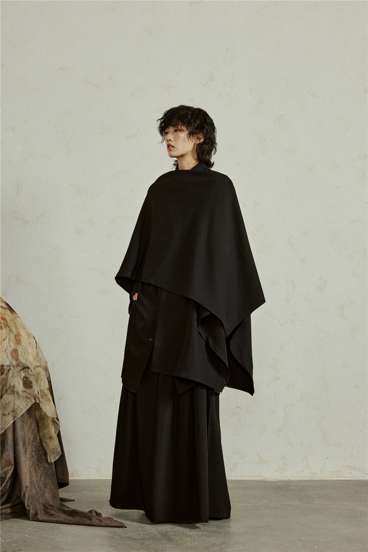 SUNYVONNE Deconstruction Medium and Long-sleeved Shirt Jacket