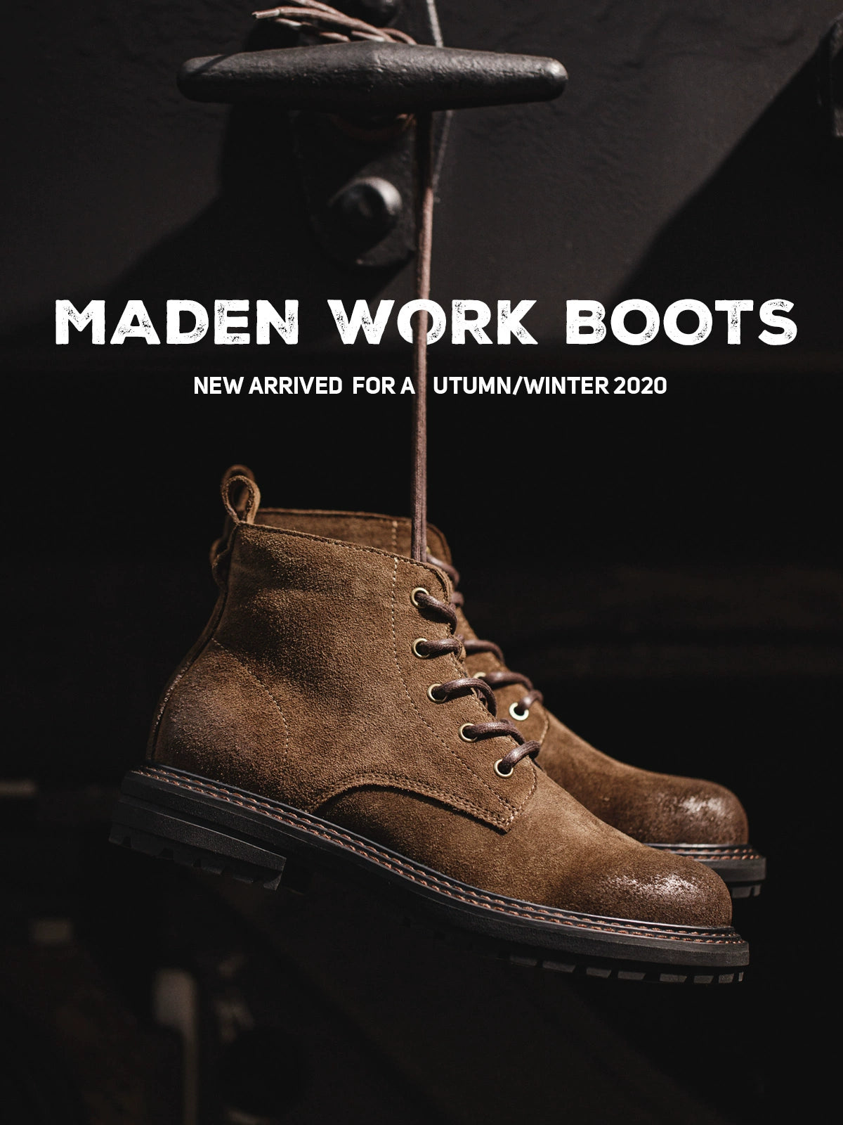 Maden Vintage Fleece Casual Tooling Boots