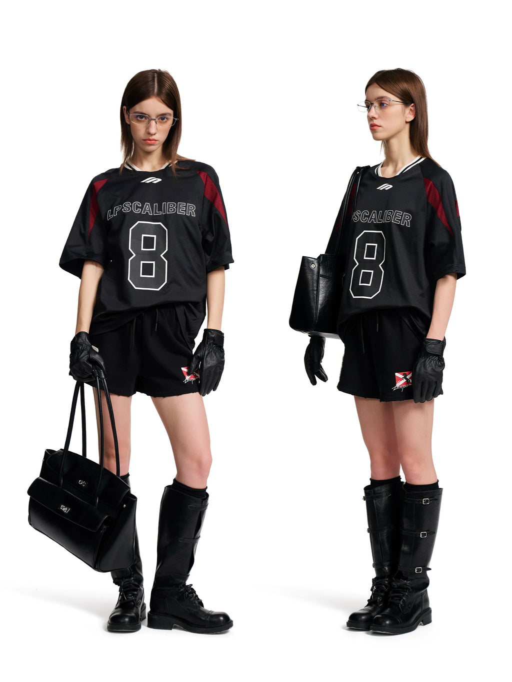 Loopsoon Embroidered Print Sports Shorts
