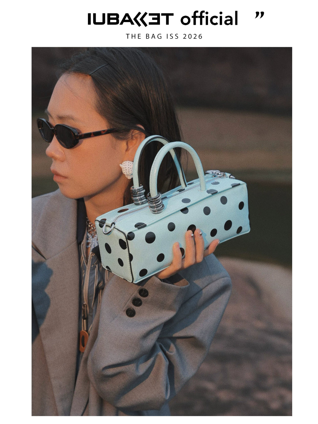IUBALLET Polka Dot Niche High-end Portable Messenger Bag
