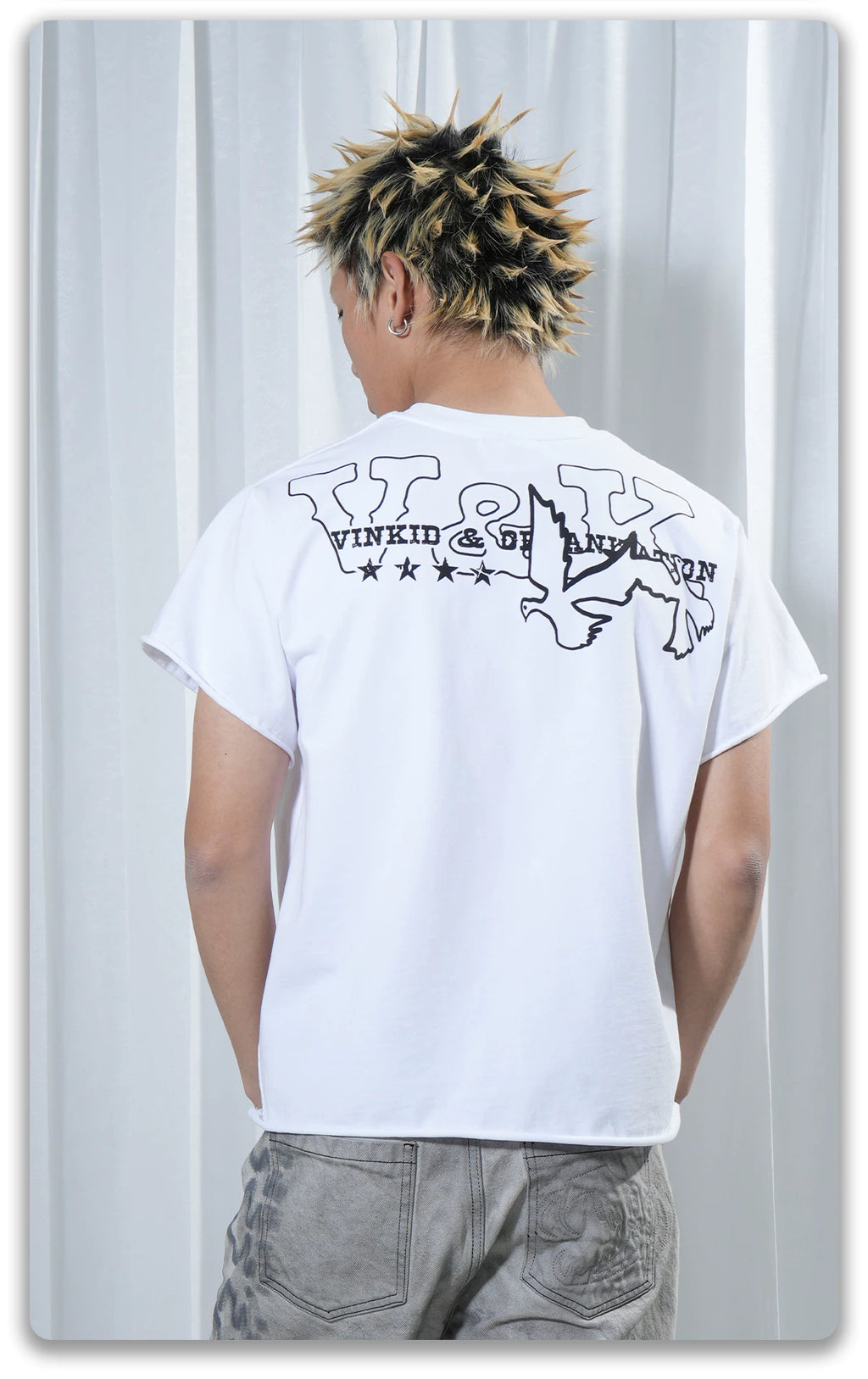 Vinkid Niche Hip Hop Personality Versatile Tee