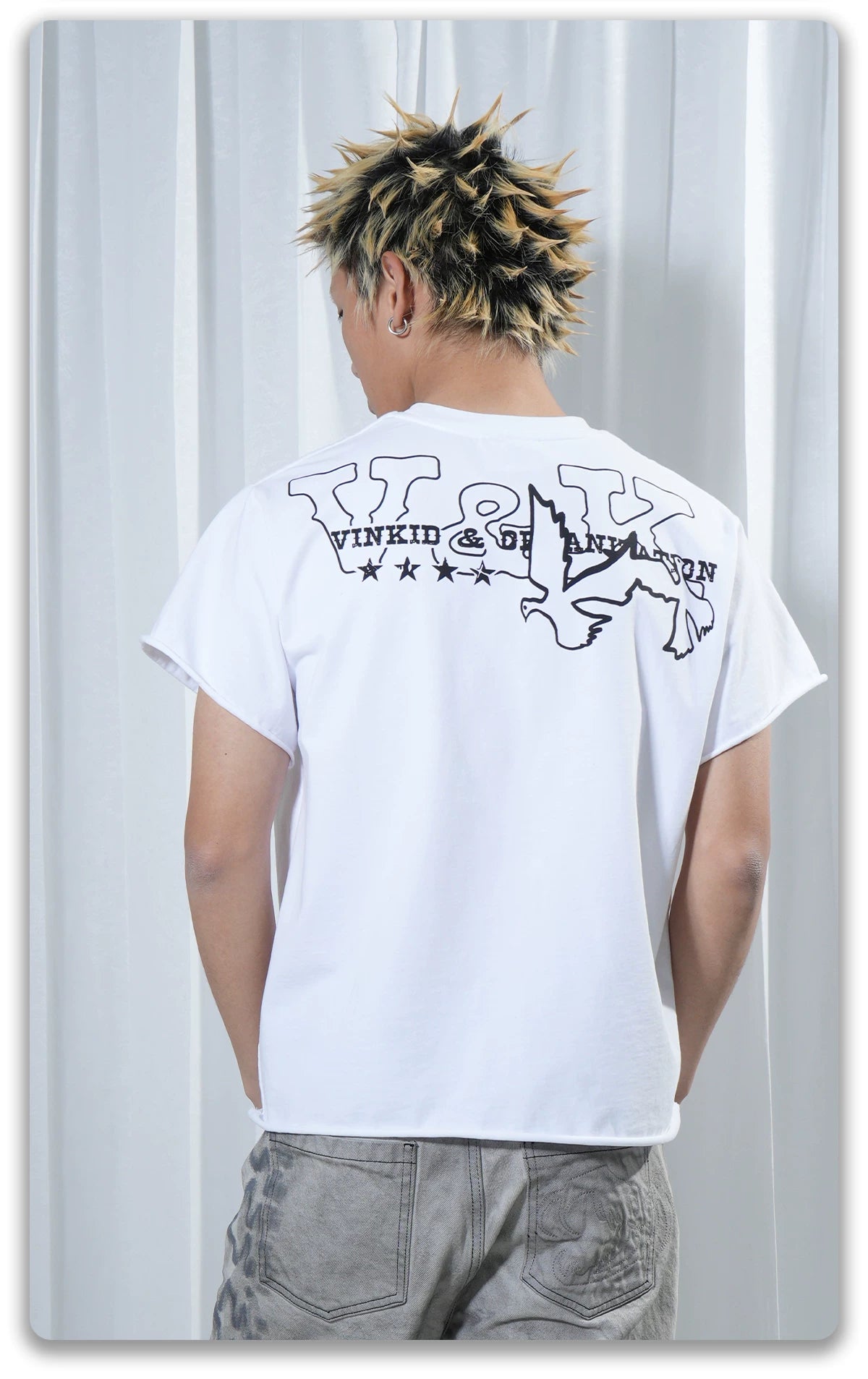 Vinkid Niche Hip Hop Personality Versatile Tee