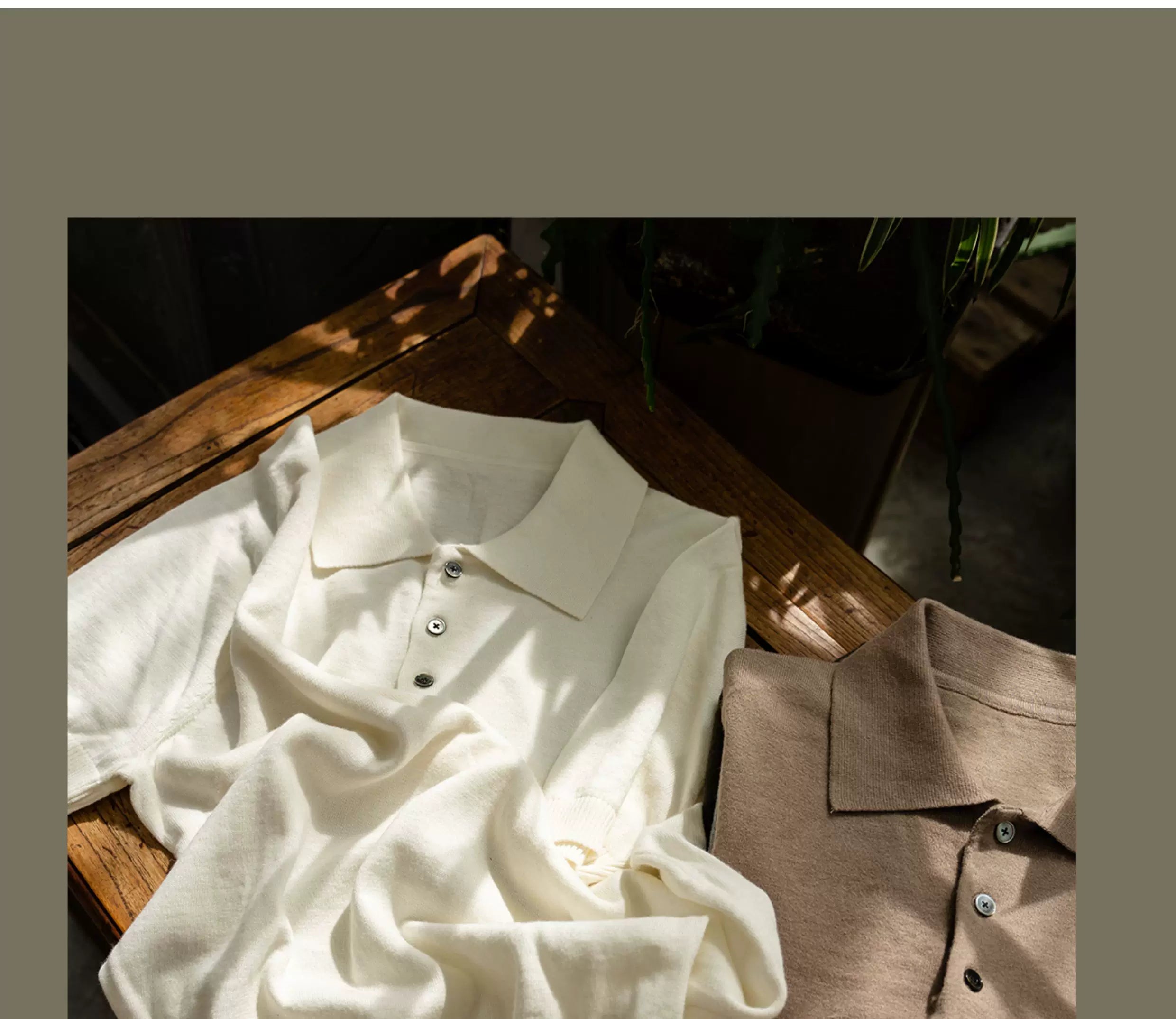CULTA Lapel Vintage Knitted Polo Shirt