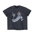 HAS2SONS Retro Loose Round Neck Tee