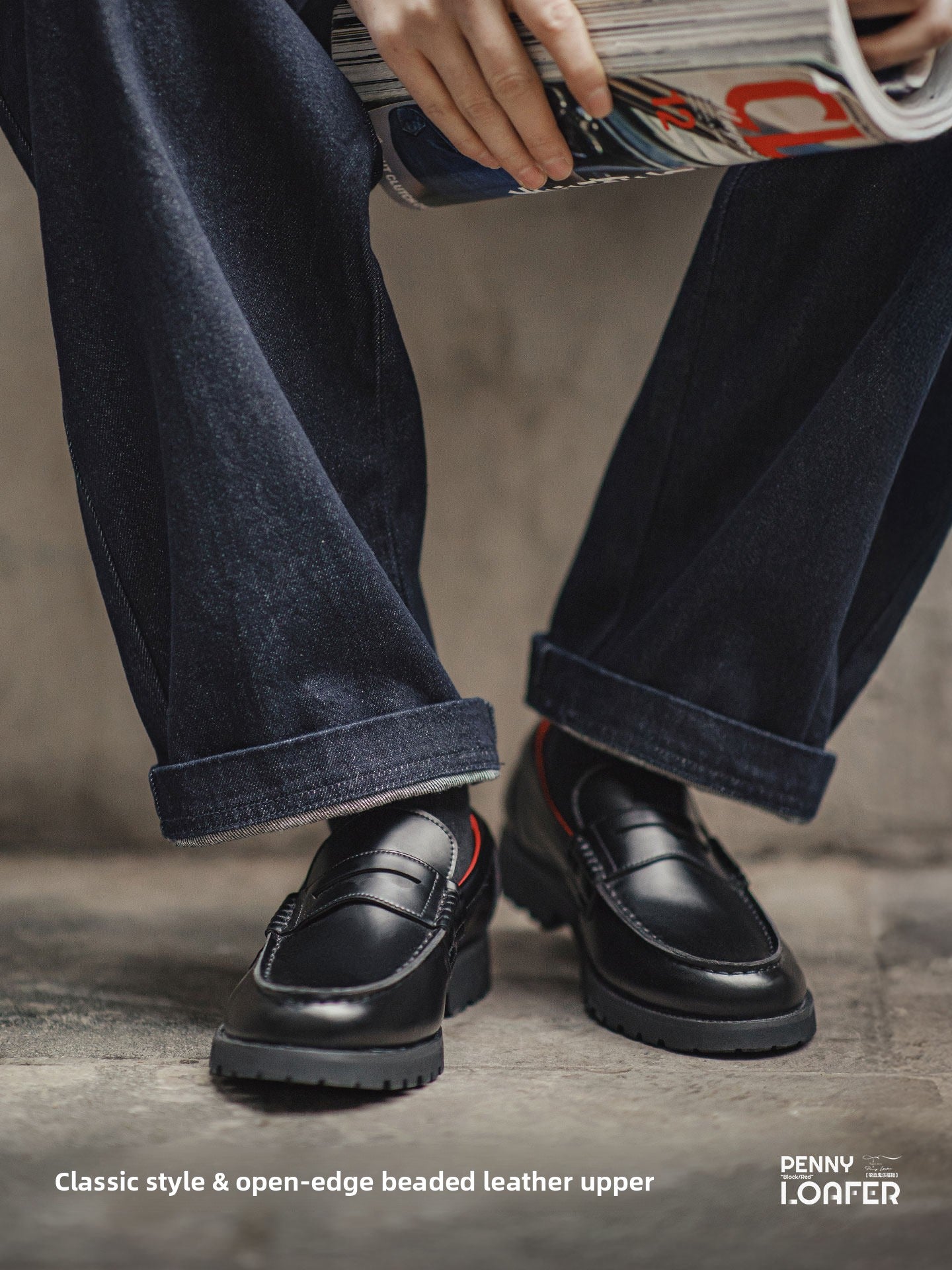 Madden Retro Old Money Wind One Pedal Casual Leather Shoes