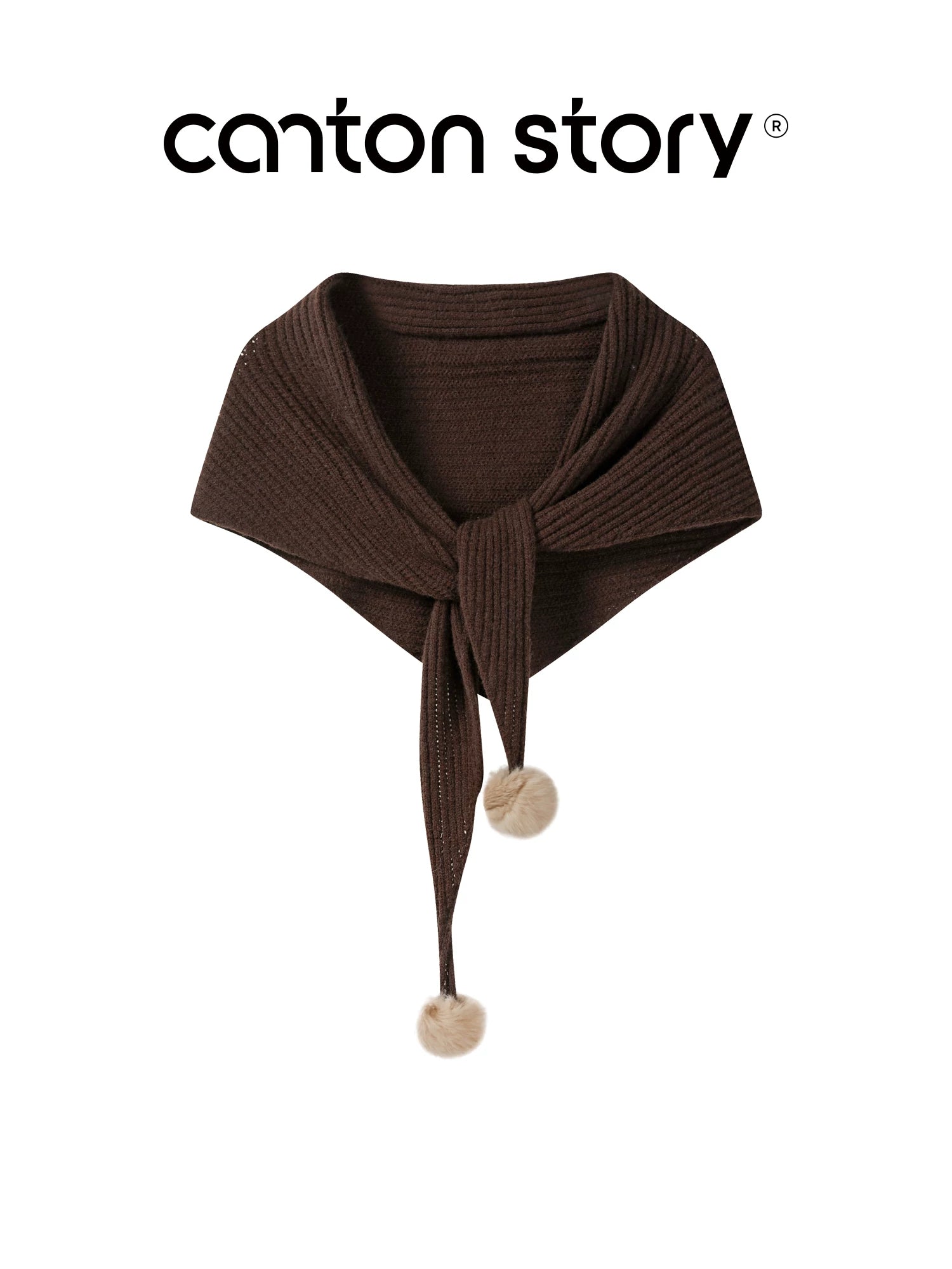 Cantonstory Lazy Crew Neck Knitted Sweater