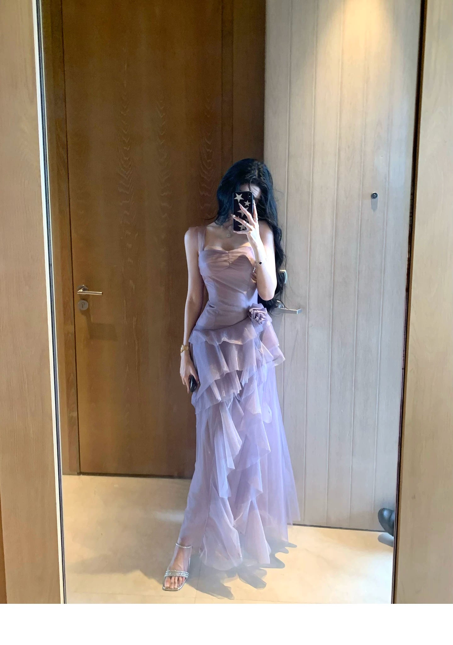Barb Chill Mesh Suspender Dress