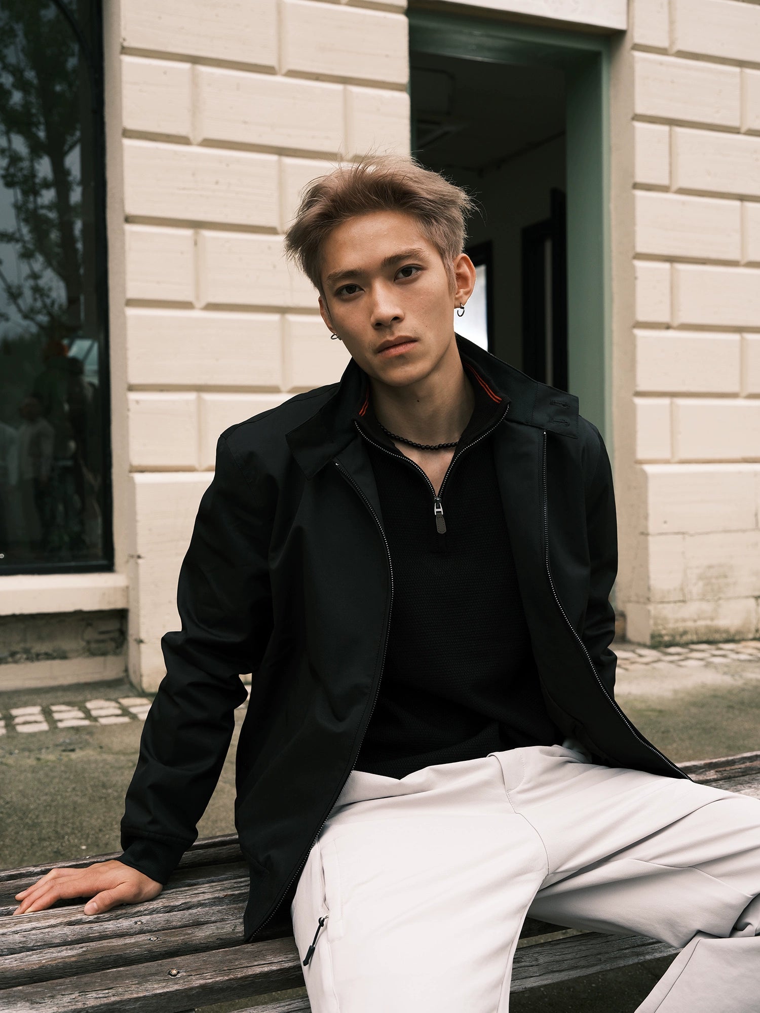 GTAL Vintage Stand-Up Collar Casual Jacket