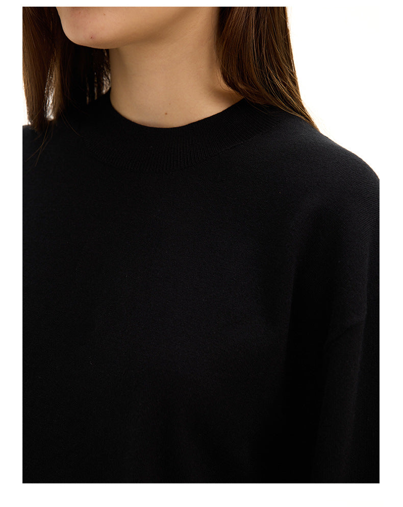 UNF Small Turtleneck Front Shoulder Knitted Long Sleeves