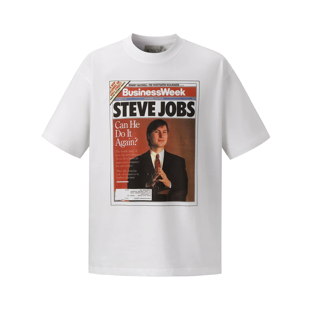 NOVACAM Retro Figure Jobs Magazine Print Tee