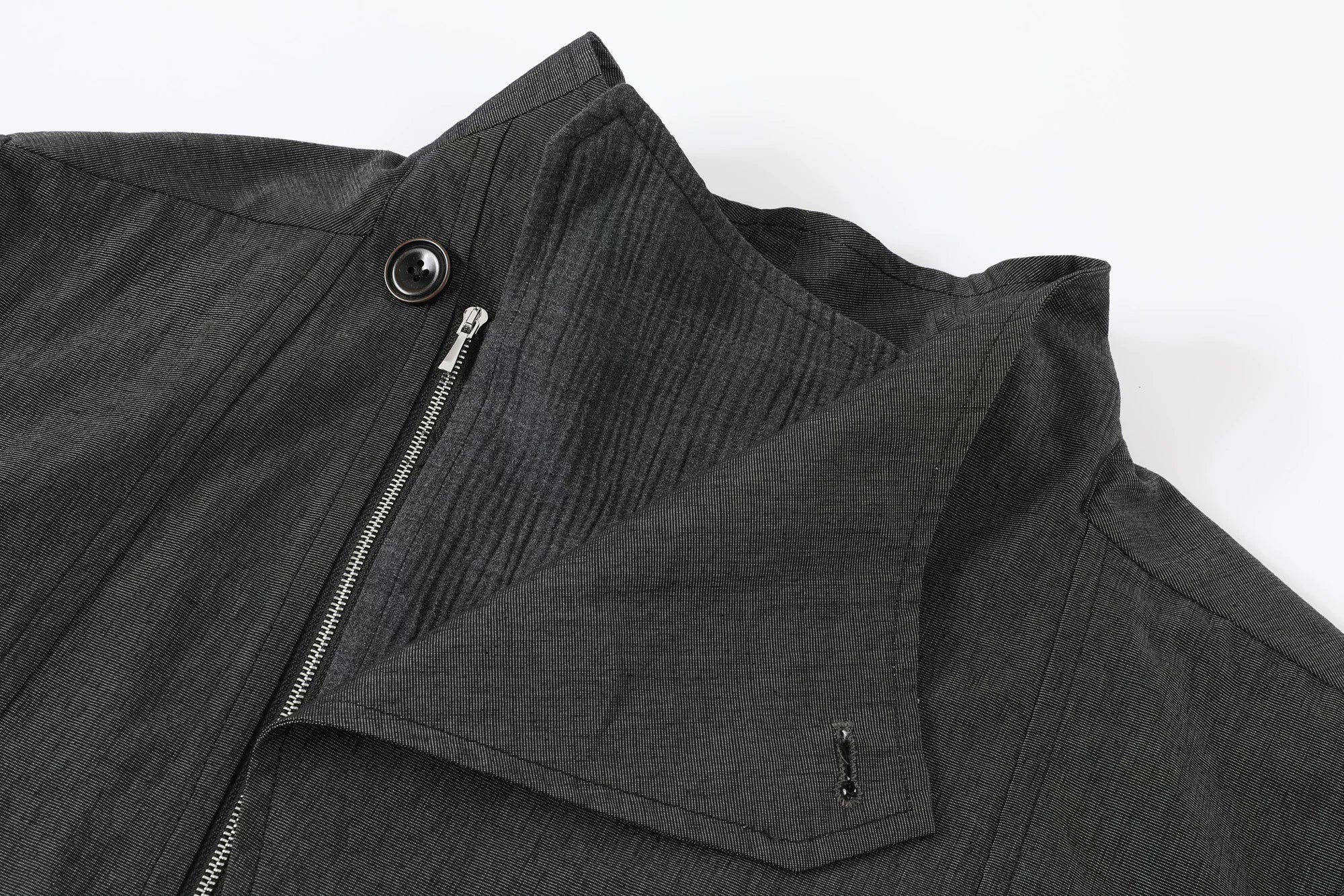 TAICHIISM Vintage Diagonal Placket Spliced Short-sleeved Shirt