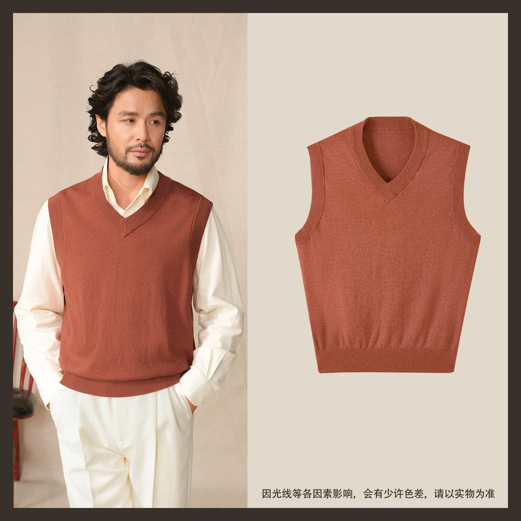 CULTUM Versatile V-neck Knitted Vest