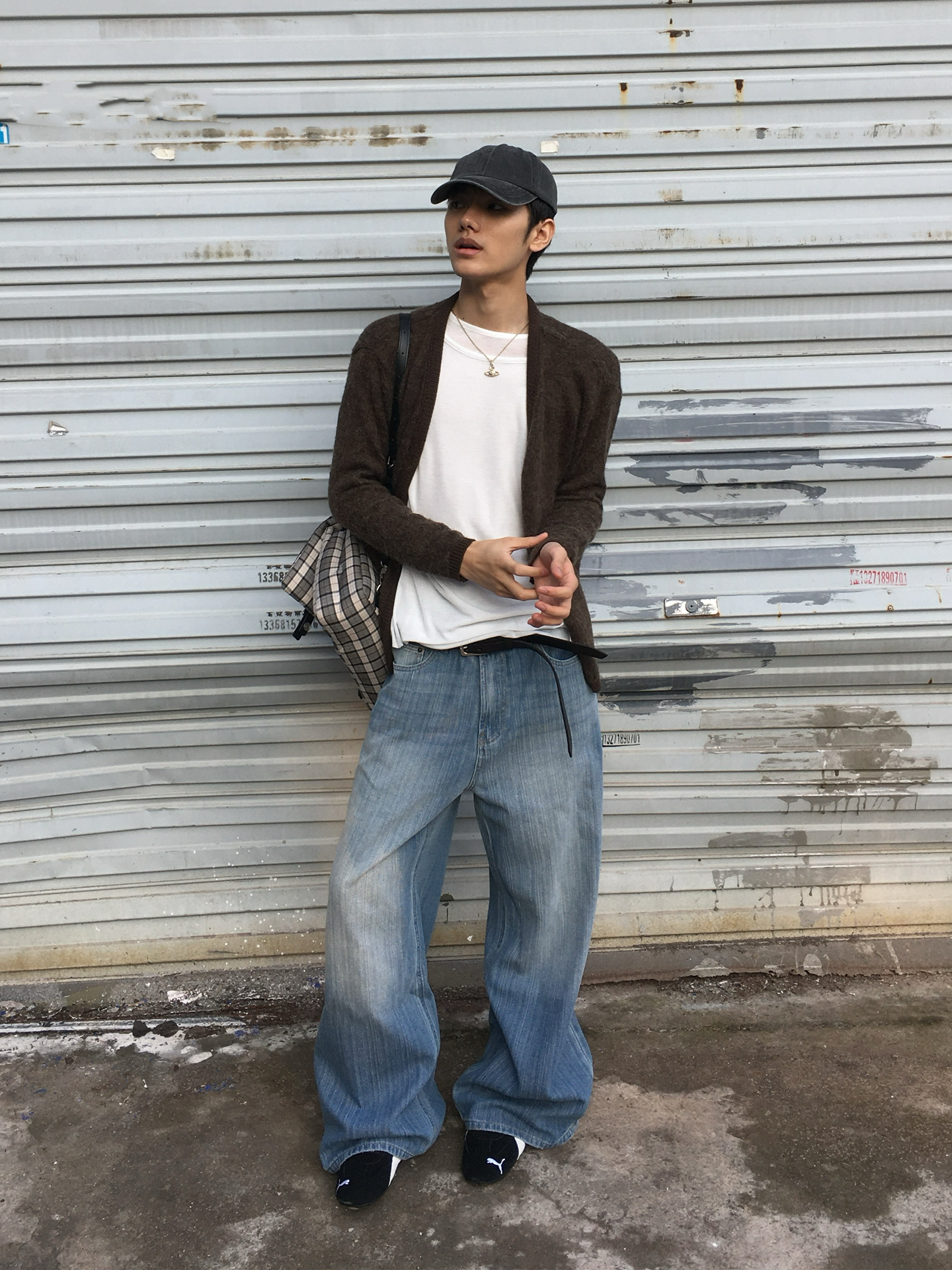 Borrowed Project Old Wide Leg Jeans