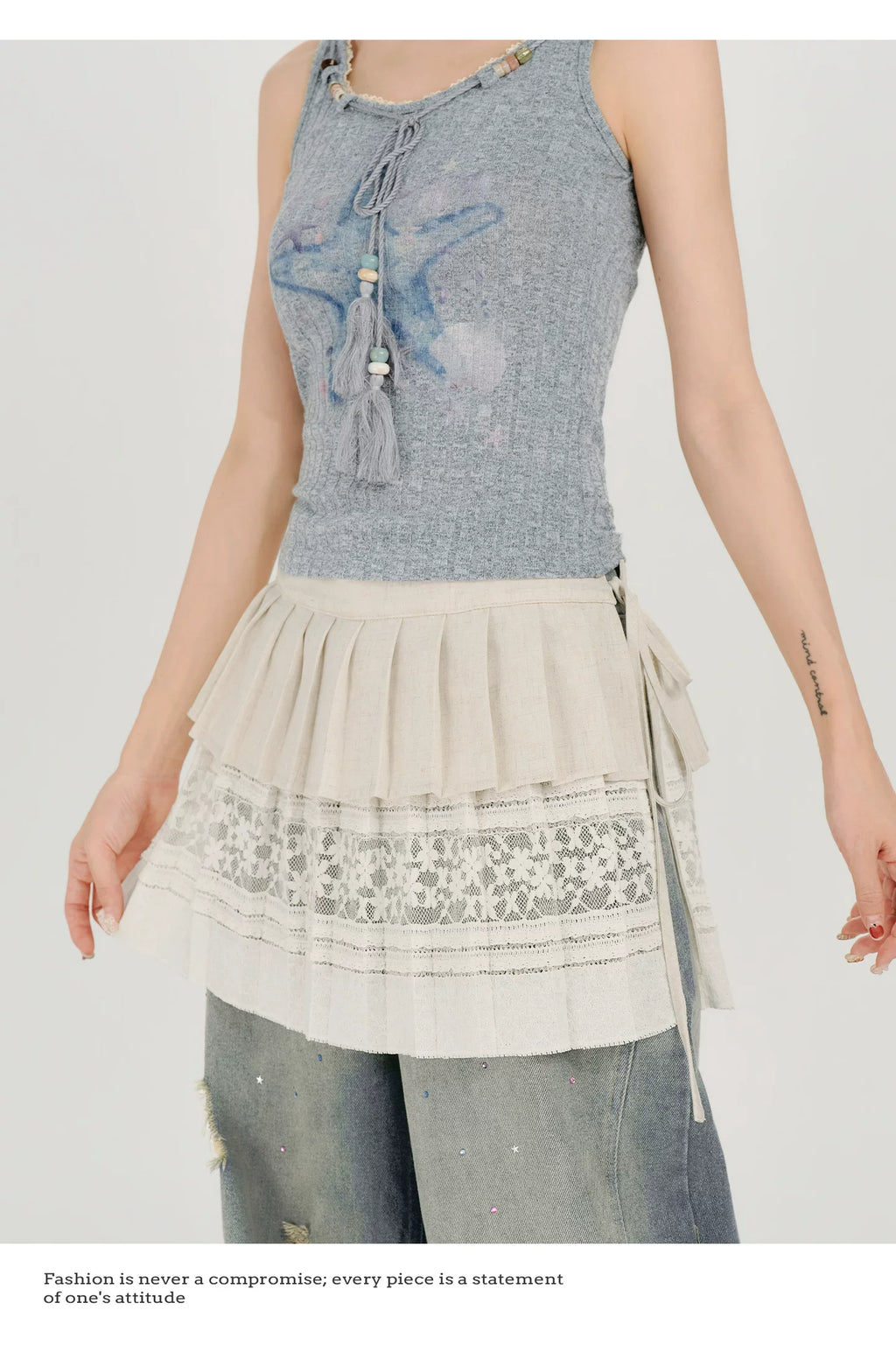 Girlyhalo Versatile Lace Fart Curtain