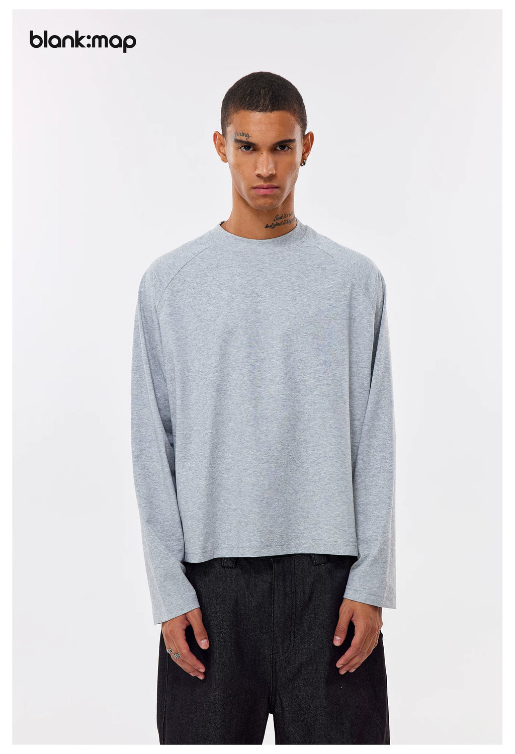 Blank Map Shoulder Comfortable Versatile Long Sleeve