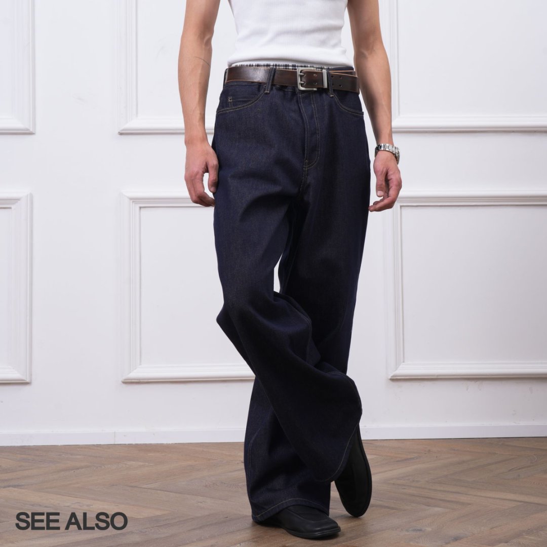 SEE ALSO "AC 1981M original cow!" Old money retro straight pulp color casual versatile trousers 4330