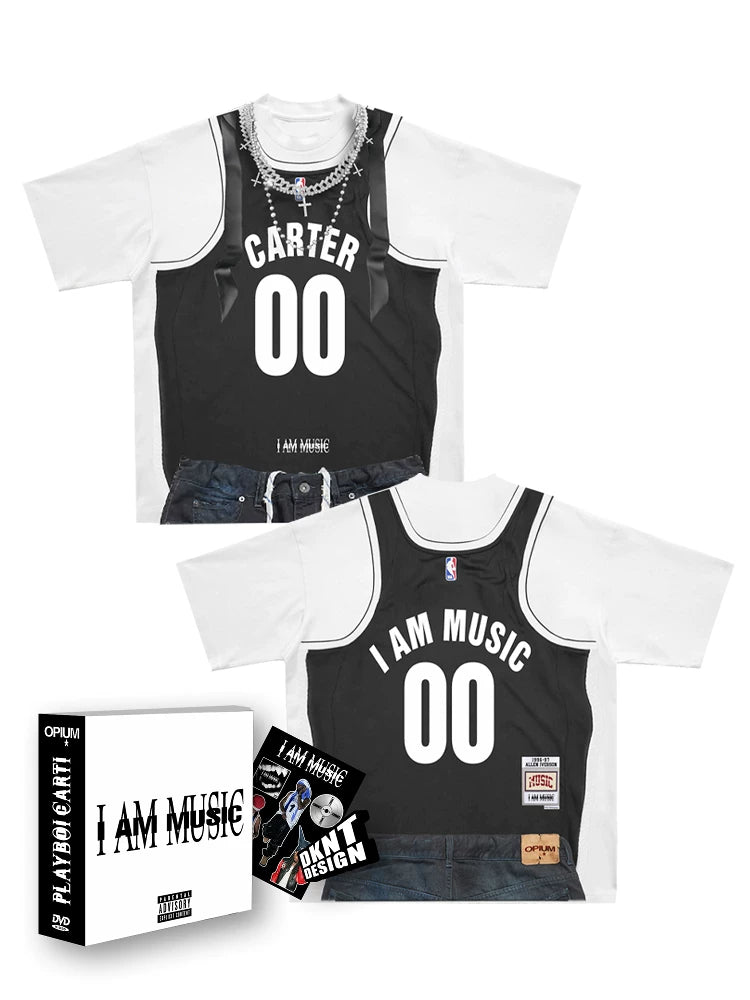DKNT Crew Neck Loose Basketball Jersey