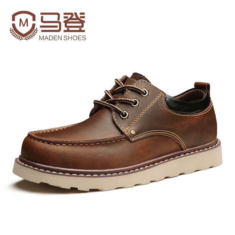 Madden tooling ow-top Martin leather Horse cowhide shoes