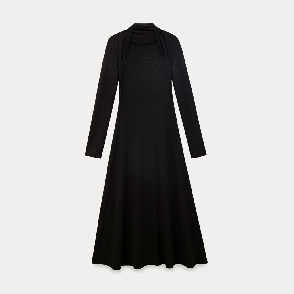 EGGKA Slim and Thin Temperament Pullover Dress