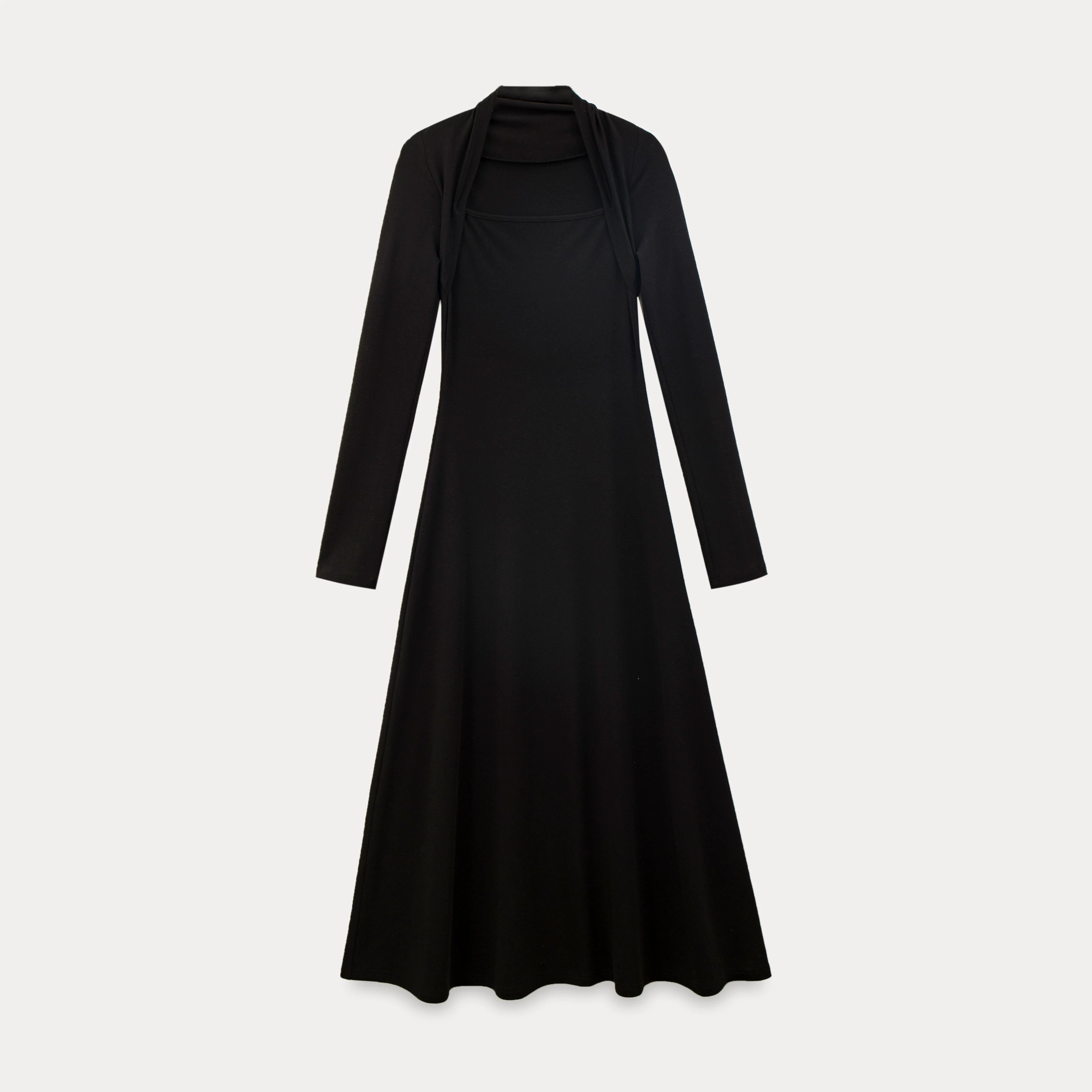 EGGKA Slim and Thin Temperament Pullover Dress