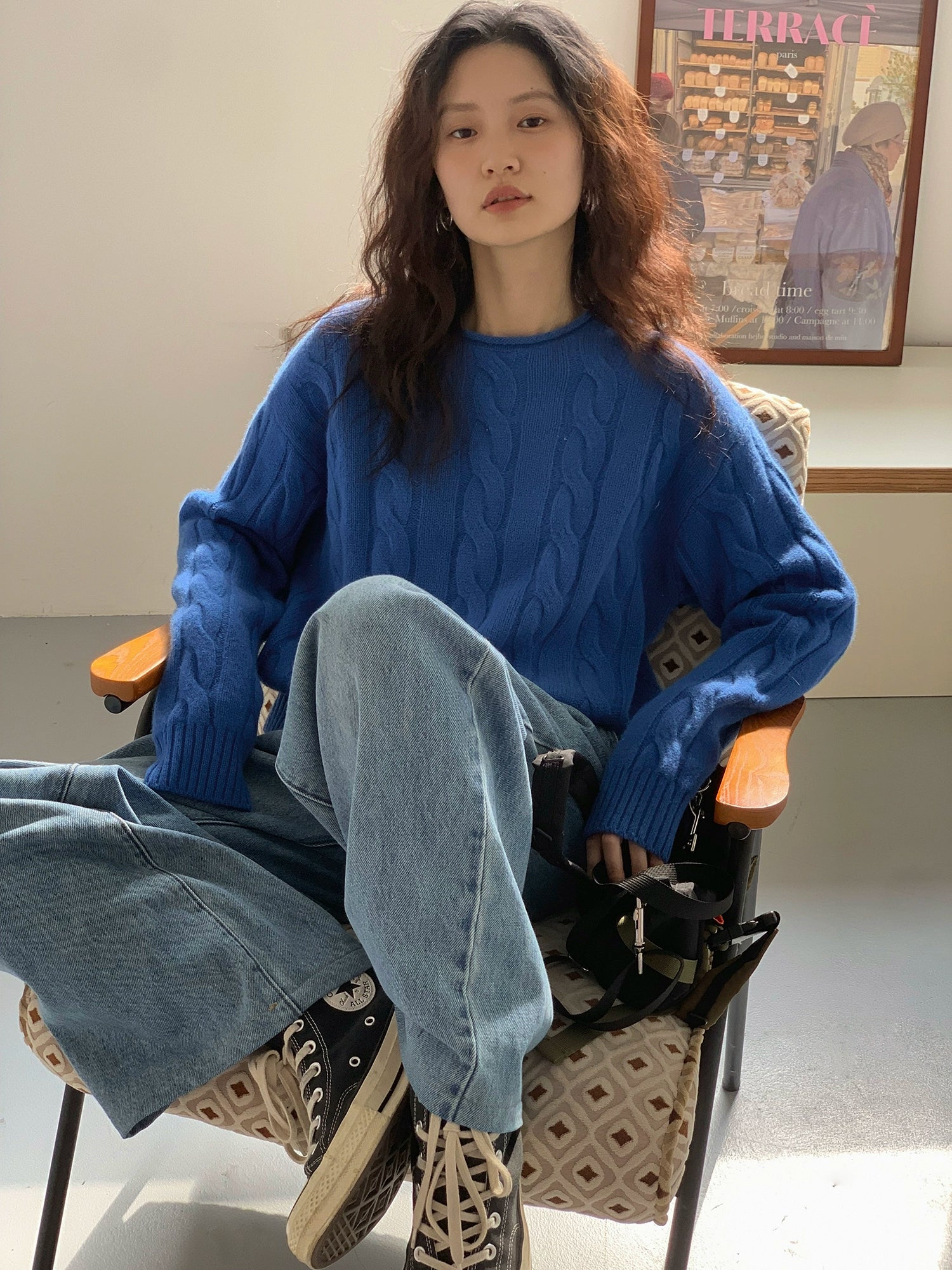 EM Lazy Wind Soft Waxy Twist Sweater