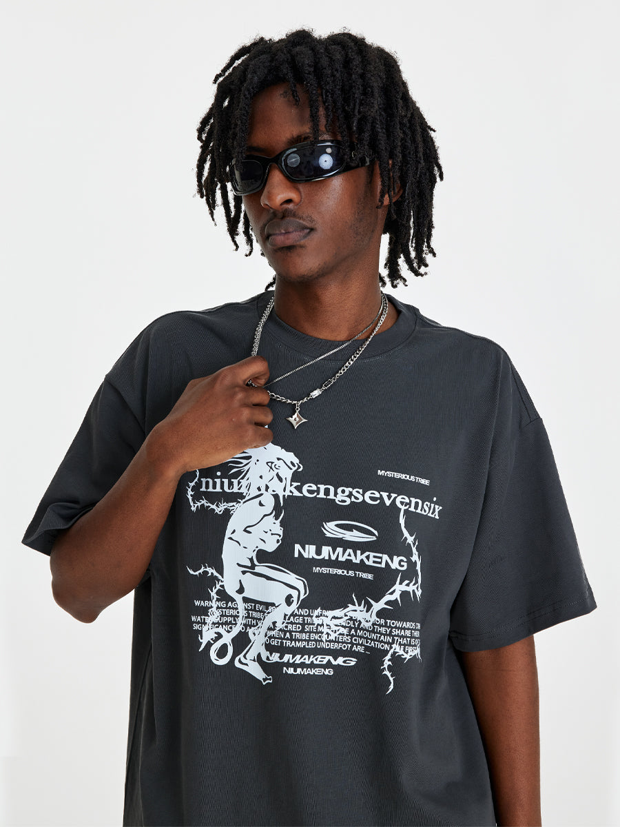 (NMK)  Original Thorns Mochizuki Dark Grey Tee